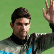 Mark Philippoussis in action on the Champions Tour in Hong Kong. Getty Images
