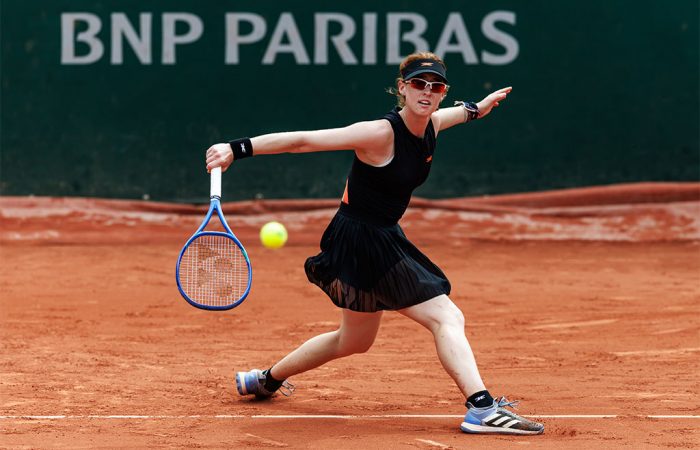 Maya Joint in action at Roland Garros in Paris, France (TENNIS AUSTRALIA/MARK PETERSON)