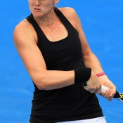 Jessica Moore in action at Australian Open 2015 qualifying; Getty Images