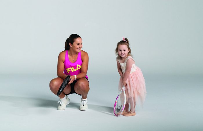 INSPIRATION: World No.1 Ash Barty, pictured with her niece Lucy, is proving a positive role model for females. Picture: Tennis Australia INSPIRATION: World No.1 Ash Barty, pictured with her niece Lucy, is proving a positive role model for females. Picture: Tennis Australia