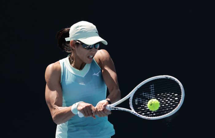 250107 AUSTRALIAN OPEN January 7: Astra Sharma (AUS) during 1st Qualifying Round on Court 8 at the Australian Open at Melbourne Park on Tuesday, January 7, 2025. Photo by TENNIS AUSTRALIA/ MARK PETERSON