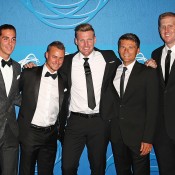 (L-R) Thanasi Kokkinakis, Lleyton Hewitt, Sam Groth, Peter Luczak and Chris Guccione; Getty Images