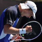 A spirited Marc Polmans claims a first Grand Slam main draw win at AO 2020: Getty Images 
