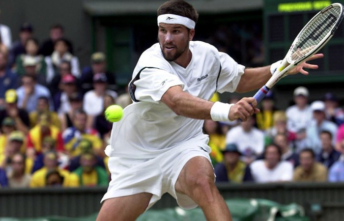 Pat Rafter, Wimbledon, 2001. GETTY IMAGES Pat Rafter, Wimbledon, 2001. GETTY IMAGES