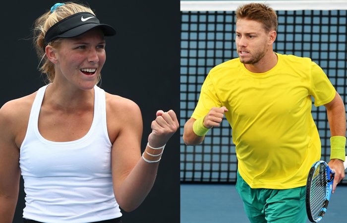NEW HIGHS: Maddison Inglis and James Duckworth both achieved career-high rankings in both singles and doubles in 2020. Pictures: Getty Images NEW HIGHS: Maddison Inglis and James Duckworth both achieved career-high rankings in both singles and doubles in 2020. Pictures: Getty Images
