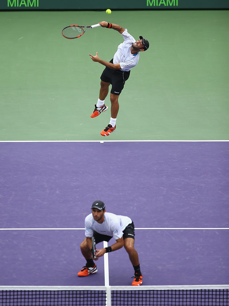 Robert Farah and Juan Sebastian Cabal, Miami. GETTY IMAGES