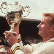 Rod Laver claimed a first Wimbledon singles title in 1961; Getty Images