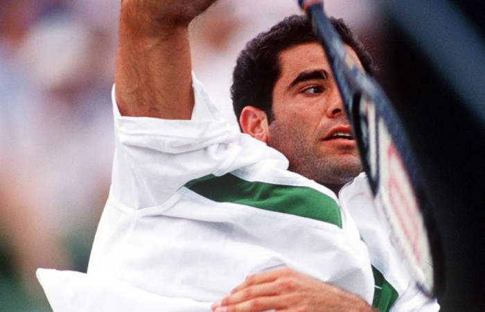 Pete Sampras, Colonial Classic, Kooyong, Melbourne, 2000. GETTY IMAGES Pete Sampras, Colonial Classic, Kooyong, Melbourne, 2000. GETTY IMAGES