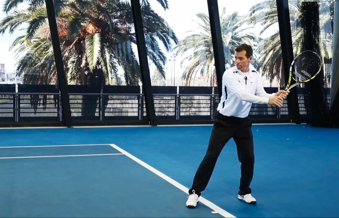 Scott Draper, Double handed backhand