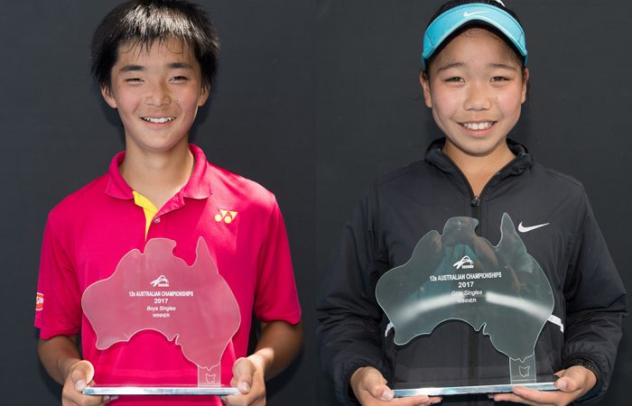 Shogo Sanada and Hana Sonton 12/u Australian Championships Shogo Sanada and Hana Sonton 12/u Australian Championships