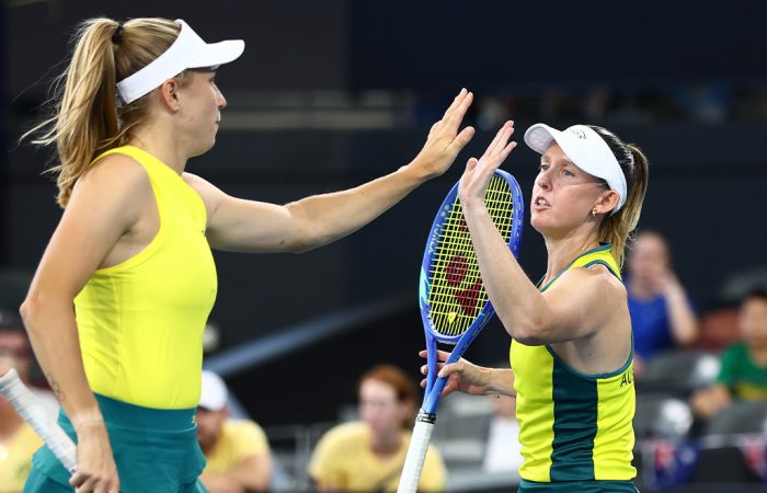 Ellen Perez and Storm Hunter (Getty Images)