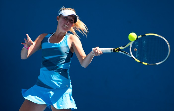 Storm Sanders 11 December, 2012. Storm Sanders at 2013 Australian Open Playoff. Xue Bai