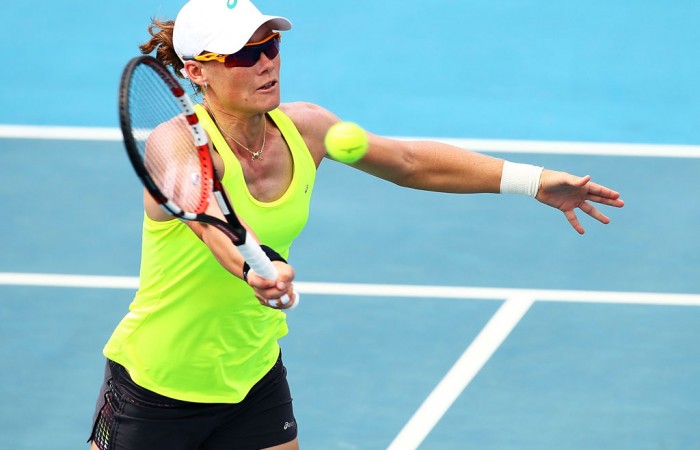 Sam Stosur, Fed Cup, Hobart, 2014. GETTY IMAGES