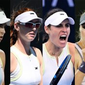 (L-R) Australian WTA top 100 players Ajla Tomljanovic, Maya Joint, Kimberly Birrell and Olivia Gadecki. (Getty Images)