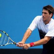 Carsten Ball and Pere Riba went to five sets, Riba eventually conquering the Aussie.