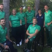 The Australian wheelchair tennis team in Miami; Tennis Australia