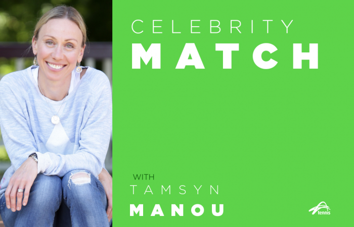 Celebrity Match with Tamsyn Manou. Celebrity Match with Tamsyn Manou.